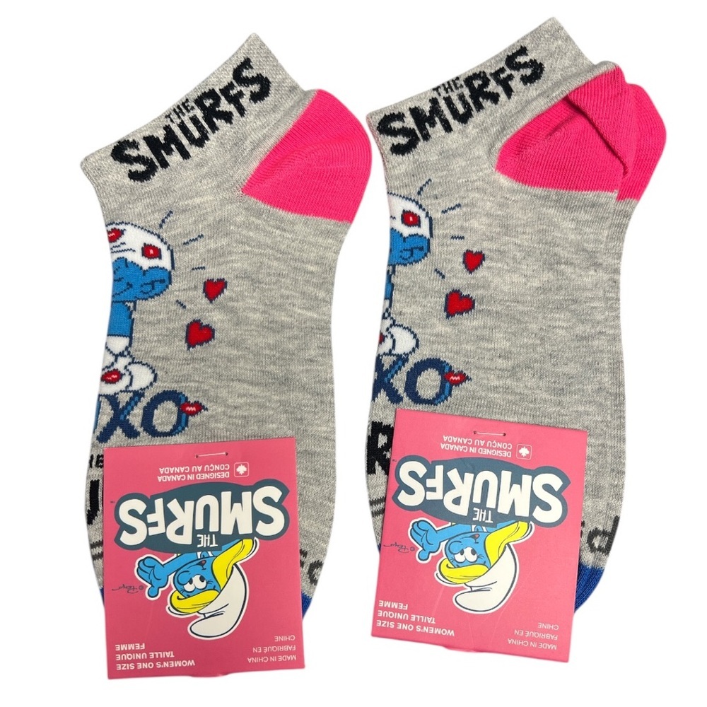 The Smurfs Ankle Socks 2 pair Women’s size 6-9.5 Smurfette